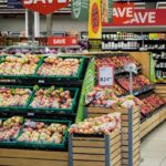 A food store where both fresh and canned food is available for sale.